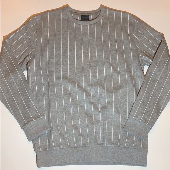 denim and flower sweater